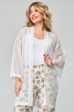 Блуза из сетки свободного кроя с V-образным вырезом Angelina & Сo 854 - фото 1