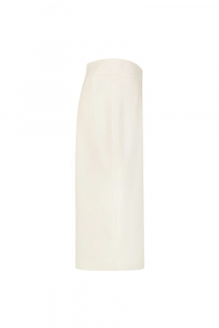 Юбка деловая и на каждый день из текстиля Elema 4К-356-164 белый - фото 2