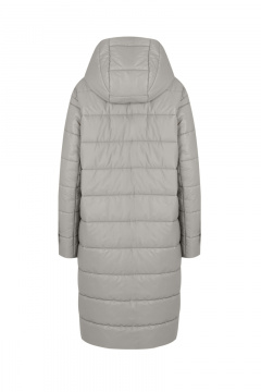 Пальто на каждый день из пальтовой ткани, демисезонное Elema 5-13059-1-170 светло-серый - фото 3