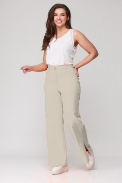 Бежевые брюки с разрезами и карманами для повседневной носки Abbi 2009 беж - фото 1