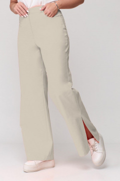 Бежевые брюки с разрезами и карманами для повседневной носки Abbi 2009 беж - фото 3