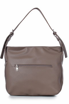 Эко кожа бежевая сумка на молнии с регулировкой ручки Galanteya 45722.23с533к45 бежевый_т. - фото 3