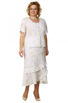 Линия Л А-763 белый_салатовый