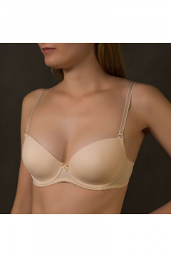 Бюстгальтер на каждый день из текстиля, бежевый Verally 230-6 жасмин - фото 1
