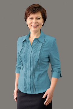 Голубая хлопковая блуза на каждый день Таир-Гранд 6235-1 морская_волна - фото 1