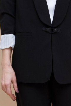 Классический костюм из текстиля с жакетом и узкими брюками Domna 16055 - фото 5