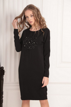 Демисезонное нарядное платье с вышивкой на груди AMORI 9438 - фото 2