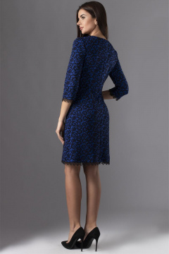 Платье полуприлегающего силуэта с кружевом из трикотажа VIZAVI 574 - фото 3