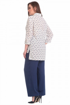 Повседневный комплект блуза и брюки прямого силуэта Линия Л А-1568 - фото 3