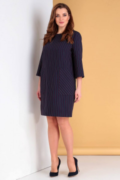 Платье на каждый день из текстиля Демисезонное с рукавом 46 см Liona Style 731 - фото 2