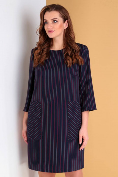 Платье на каждый день из текстиля Демисезонное с рукавом 46 см Liona Style 731 - фото 4