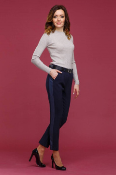 Деловые брюки с классической посадкой из текстиля Domna 12090 - фото 4