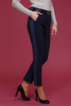 Деловые брюки с классической посадкой из текстиля Domna 12090 - фото 1