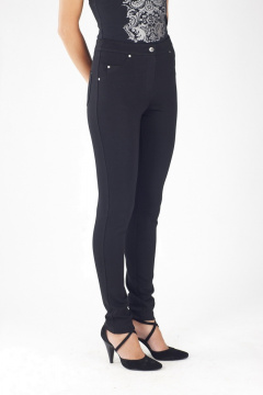 Джинсовые брюки зауженного силуэта на фигурном поясе Femme & Devur 1067 2.3F(164) - фото 1