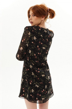 Платье расширенного силуэта с капельным вырезом Golden Valley 4933 черный - фото 5