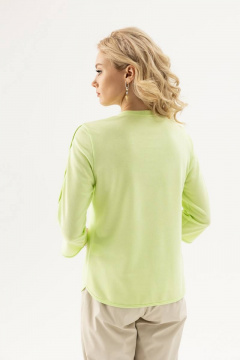 Летний яркий зеленый джемпер с фигурным низом Femme & Devur 30824 1.15F(170) - фото 5