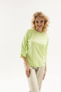 Летний яркий зеленый джемпер с фигурным низом Femme & Devur 30824 1.15F(170) - фото 1