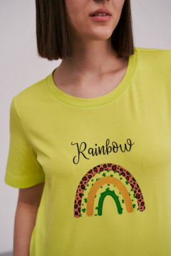 Летний хлопковый джемпер и майка в ярком желтом цвете Femme & Devur 30533 1.46F(170) - фото 3