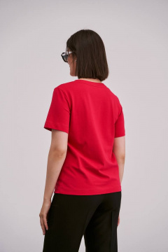 Летний хлопковый джемпер и майка в ярком красном цвете Femme & Devur 30533 1.13F(170) - фото 5