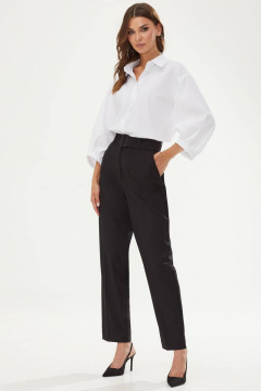 Деловой костюм из текстиля: блуза и брюки с высокой посадкой Lyushe 3492+3516 - фото 1