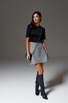 Деловая юбка из костюмной ткани с потайной молнией ANNETE A452 - фото 3