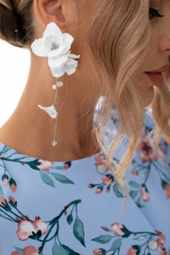 Платье с разрезами и съемным поясом в голубом цвете Golden Valley 4922 голубой - фото 4