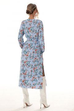 Платье с разрезами и съемным поясом в голубом цвете Golden Valley 4922 голубой - фото 3