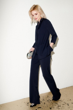 Длинный жакет с накладными карманами и вырезом фигурной формы BURVIN 8863-71 - фото 3