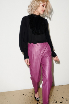 Блуза с воротником-стойкой и объемными рукавами-камчатками BURVIN 8906-51 - фото 2