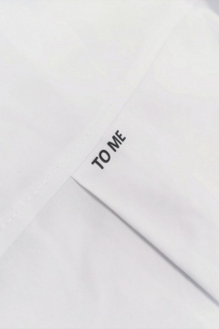 Блуза свободного кроя из хлопка с карманом и удлиненным рукавом Магия моды 2305 белый - фото 3