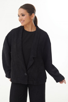 Черный вельветовый костюм двойка оверсайз AURA otd 9171 черный - фото 2