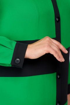 Платье из текстиля с комбинированными тканями и карманами Jurimex 2960 - фото 5