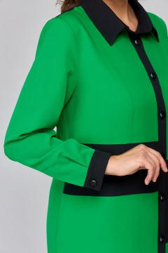 Платье из текстиля с комбинированными тканями и карманами Jurimex 2960 - фото 4