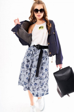 Летний топ и юбка — повседневный стиль с карманами AIRIN 2033 - фото 2