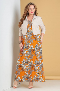 Liona Style 589 рыжий/бежевый