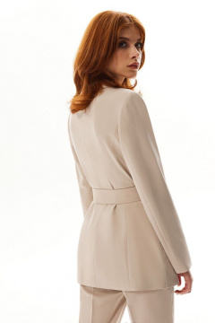 бежевый брюки и жакет из текстиля для делового образа Golden Valley 6557 бежевый - фото 4