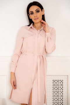 Платье демисезонное из текстиля для повседневных случаев MILA ROSH 1138-1 - фото 2