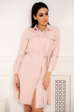 Платье демисезонное из текстиля для повседневных случаев MILA ROSH 1138-1 - фото 3