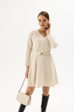 Платье с рельефными швами и поясом из трикотажа для офиса Femme & Devur 80228 1.2F(170) - фото 1