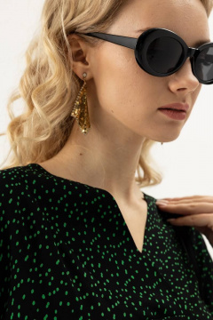 Платье с воланом на подкладке, V-вырез и пояс с полукольцами Femme & Devur 80205 1.32F(170) - фото 3