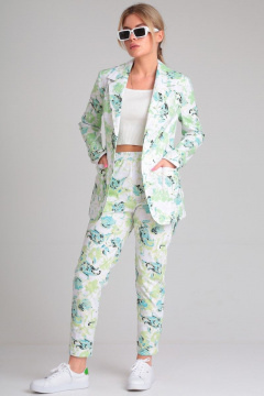 Брюки и жакет из хлопка в ярком стиле на каждый день Angelina & Сo 832 - фото 4