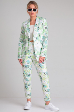 Брюки и жакет из хлопка в ярком стиле на каждый день Angelina & Сo 832 - фото 3