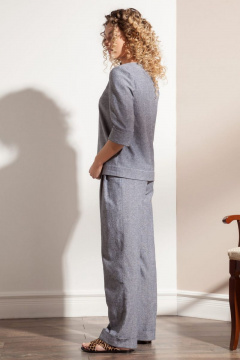 Блуза Nova Line 20219 синий - фото 2