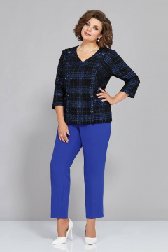 Блуза и брюки эффектного офисного стиля Mira Fashion 5286 - фото 1