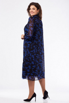 Платье А-силуэта из шифона с рюшей и поясом Jurimex 2972-2 - фото 5