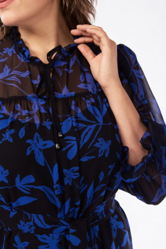 Платье А-силуэта из шифона с рюшей и поясом Jurimex 2972-2 - фото 3