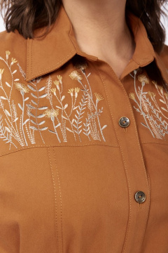 Платье из хлопка и текстиля с кокетками и вышивкой Jurimex 2979 - фото 2