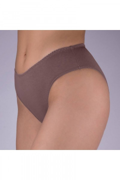 Трусы из эластичного хлопка и трикотажа в коричневом цвете Verally 101-2 перец - фото 3