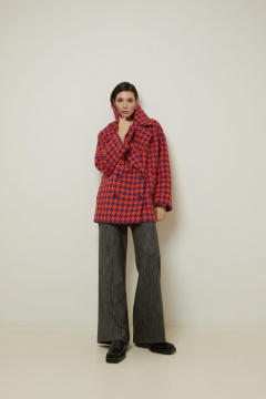 Пальто Elema 1-12726-1-164 клетка - фото 2