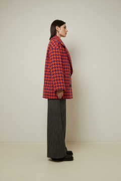 Пальто Elema 1-12726-1-164 клетка - фото 3